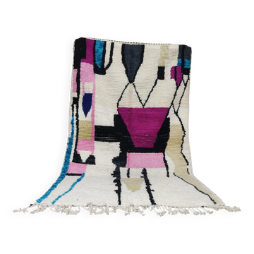 Berber rug in natural wool 2.5 x 1.5 m