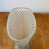Frosted glass vase