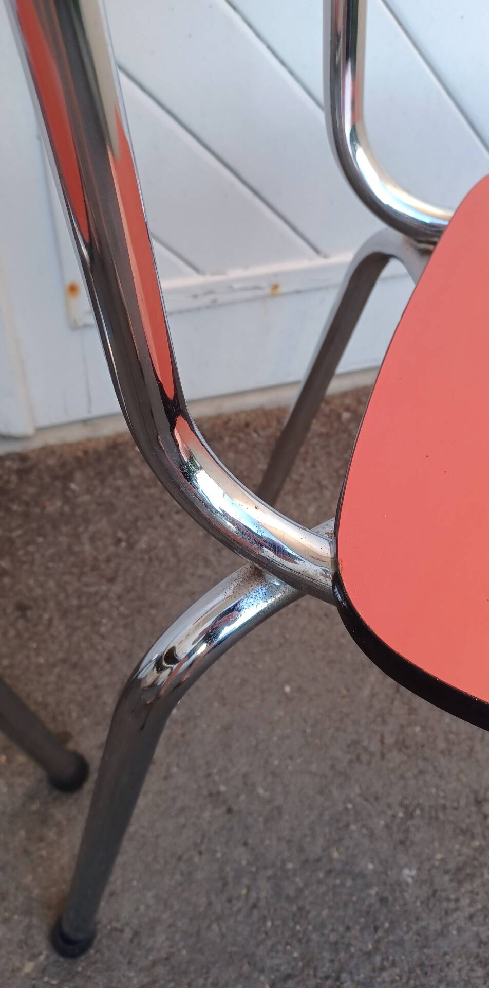 Pair of vintage formica chairs
