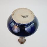 Fournier Demars vase in blue enameled ceramic