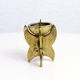 Brutalist candleholder bronze