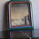 Small Louis Philippe colored patinated mirror