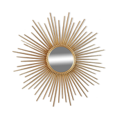 Mirror sun Chaty in Vallauris gold metal 70 cm SB