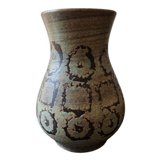 Vase céramique dit Fat Lava, produit en Allemagne de l'Ouest