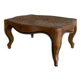 Cane footrest in walnut, 19th century