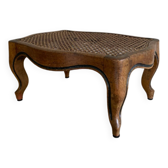 Cane footrest in walnut, 19th century