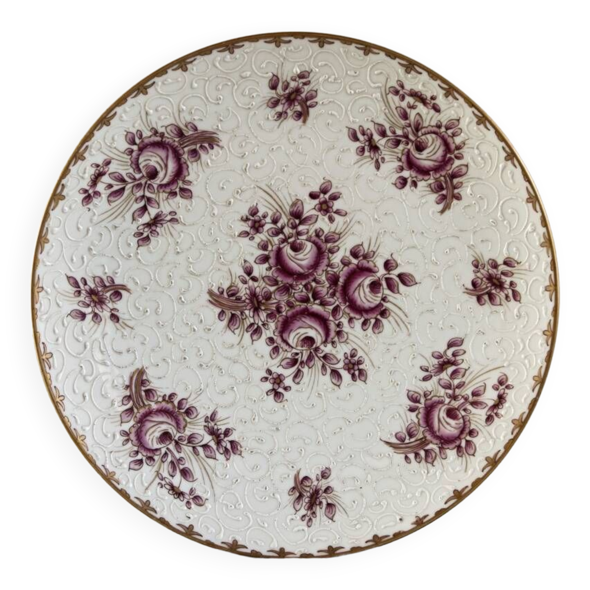 Plat en porcelaine, Edme Samson