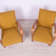 Beech Armchairs by Karel Kozelka & Antonin Kropacek, 1940s, Set of 2