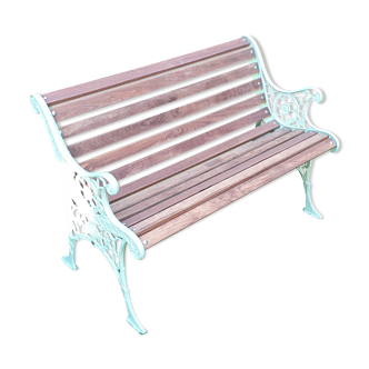Cast iron garden bench and ipe wood