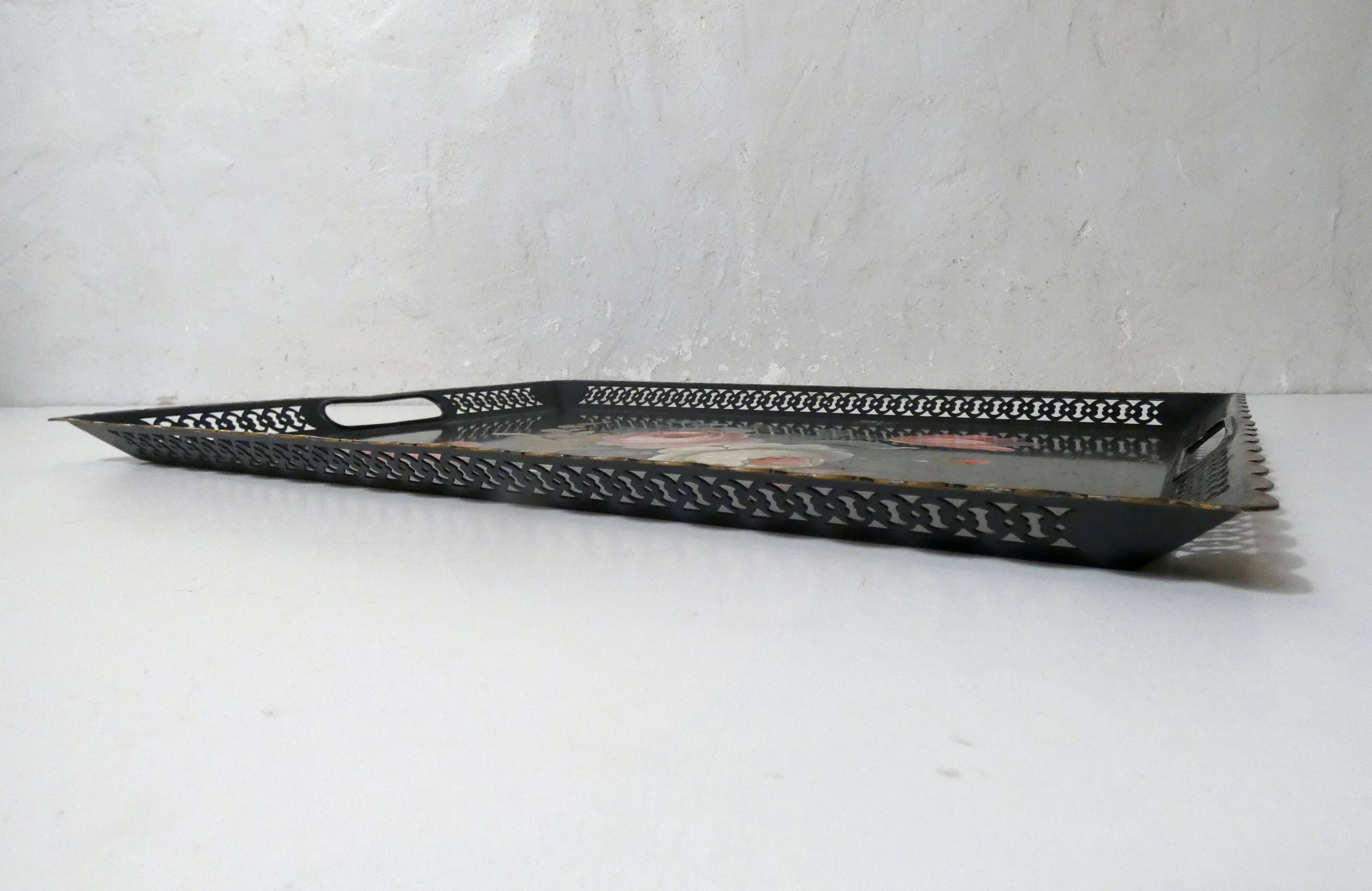 vintage USSR metal tray