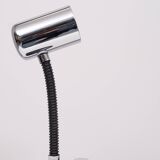 Egon hillebrand chrome goose neck table lamp 1970s