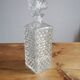 Pressed glass whisky decanter