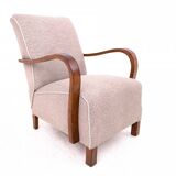 A pair of Art Deco armchairs designed by J. Halabala from the 1930s, Czechoslovakia. After renovation.