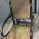 Rocking-chair canne bois courbé 1930