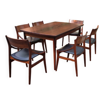 Design Set Table + 6 Chairs Vestervig Eriksen for Tromborg/Denmark