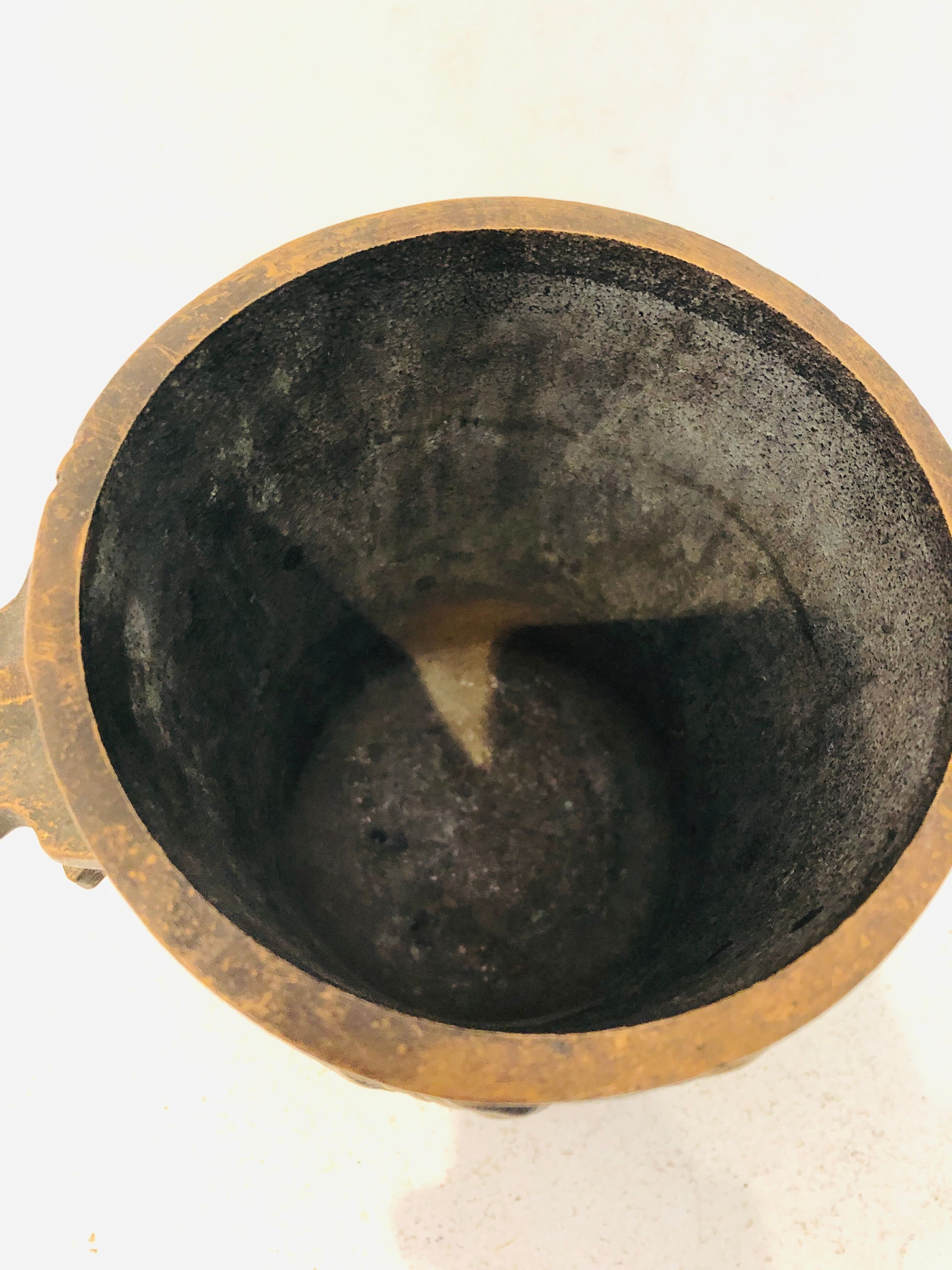 Mortar and solid bronze pestle, 1930