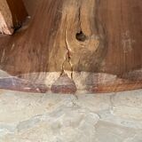 Vintage wooden tripod stool 1950