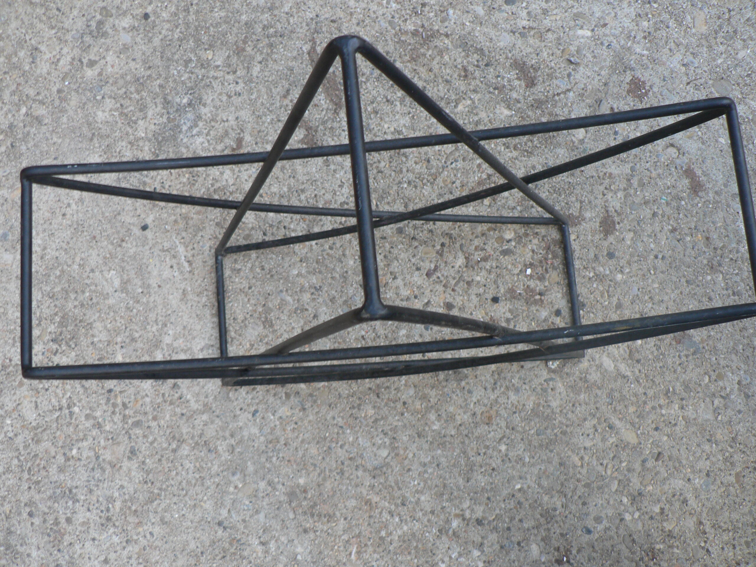 Umbrella stand painted metal star