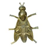 Vintage Copper Plated Fly Ashtray Figurine Italy Sixties