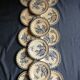 14 dinner plates + 2 "Chardons" dishes from Gien