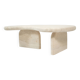 Sculptural Organic Shape Travertine Coffee Table