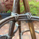 Vintage rattan plant holder