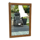Oak wall mirror