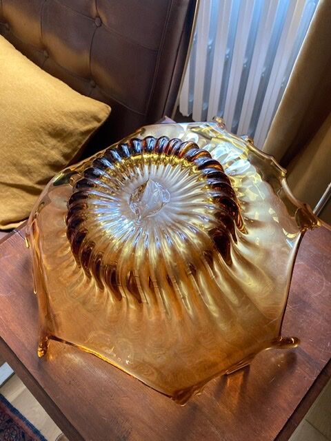 Dish in blown glass vintage