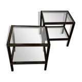 Paire tables d'appoint Pierre Vandel Paris