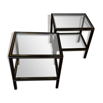 Paire tables d'appoint Pierre Vandel Paris
