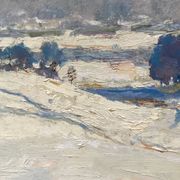 Oil painting on cardboard signed, dimensions: height - 48 cm - width - 68.5 cm -