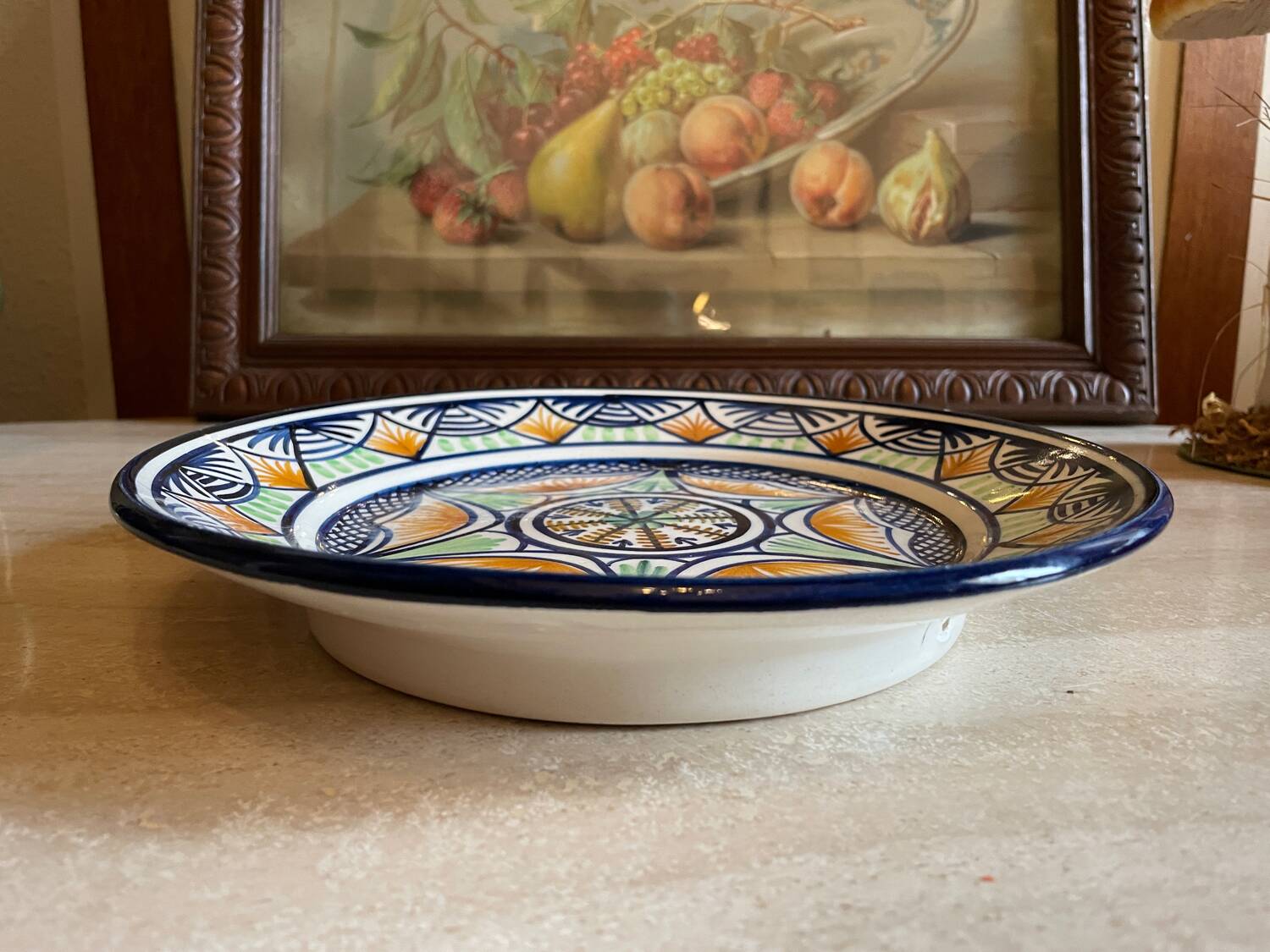 Vintage footed plate