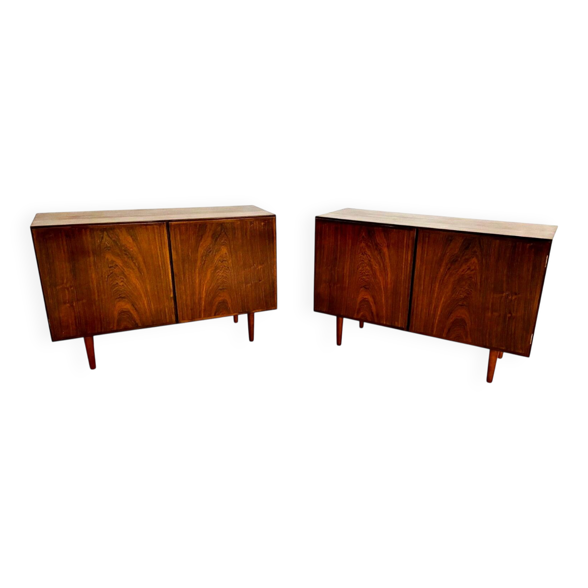 Vintage retro Danish mid-century rosewood sideboards by Gunni Omann 1960s