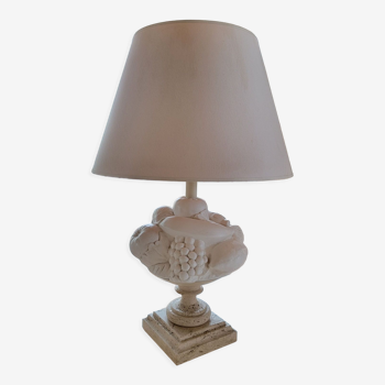 Lampe style corbeille de fruits et abat-jour