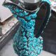 Fat lava vase sea foam or glacier enamels