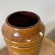 Vintage yellow-brown West Germany Carstens tall vase