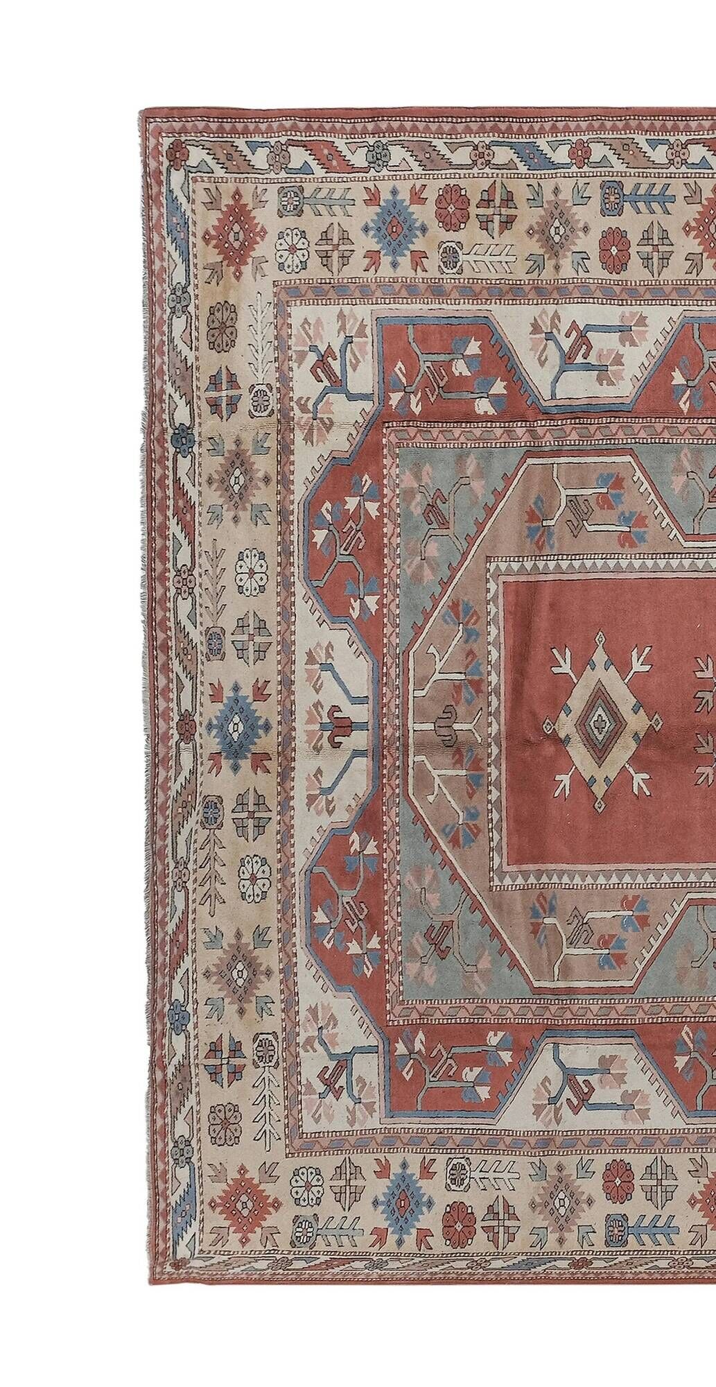Vintage Turkish rug handmade 308x392 cm