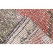 1970s Turkish Oushak Handmade Wool Cotton Orange Runner Rug 98x346