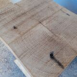 Vintage solid chene diabolo stool