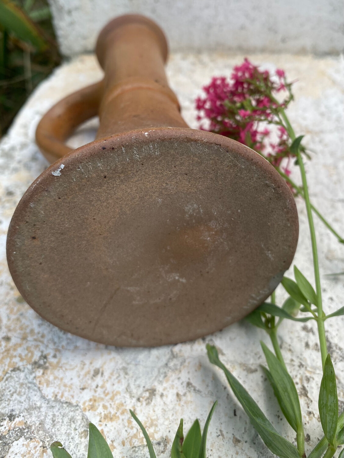 Sandstone candle holder