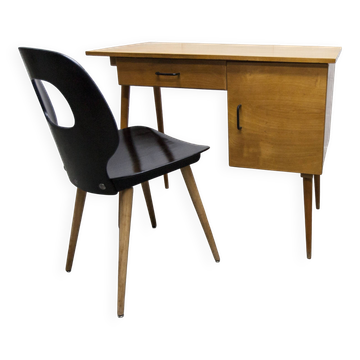 Office desk and chair "Eye" Baumann 1960