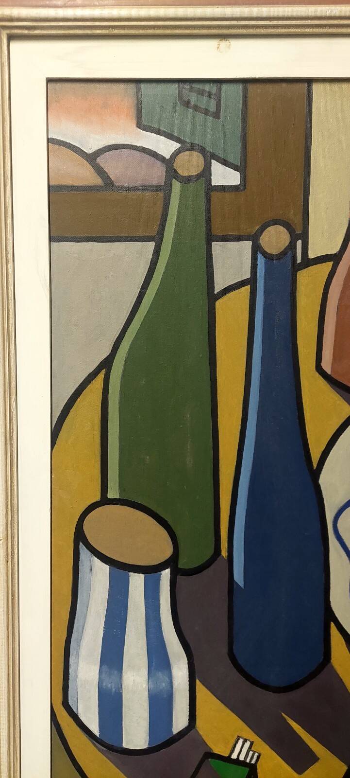Oil painting on canvas still life by Franco Prayer (1924) 90 x 50 cm