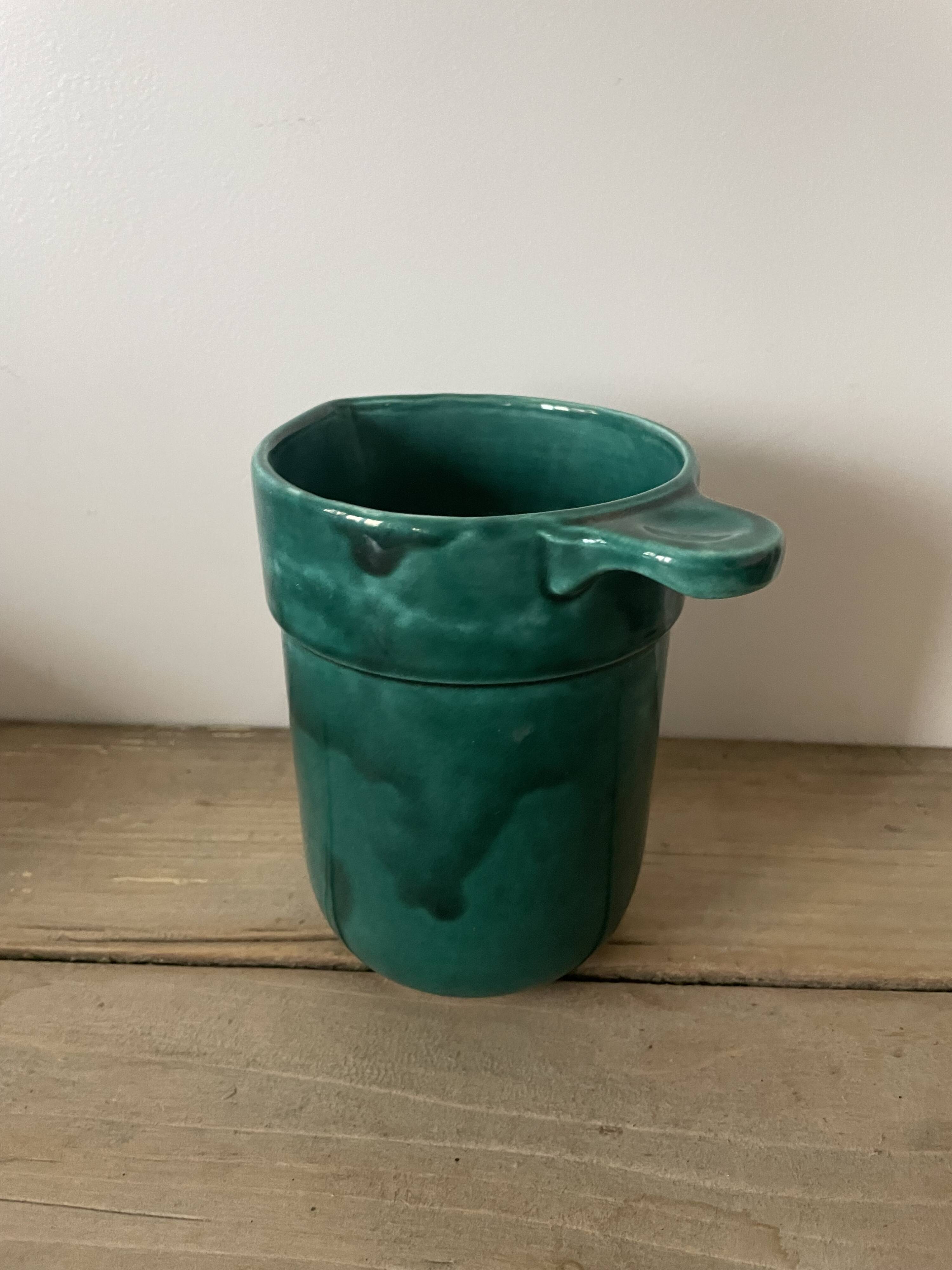Glacier ceramic pitcher