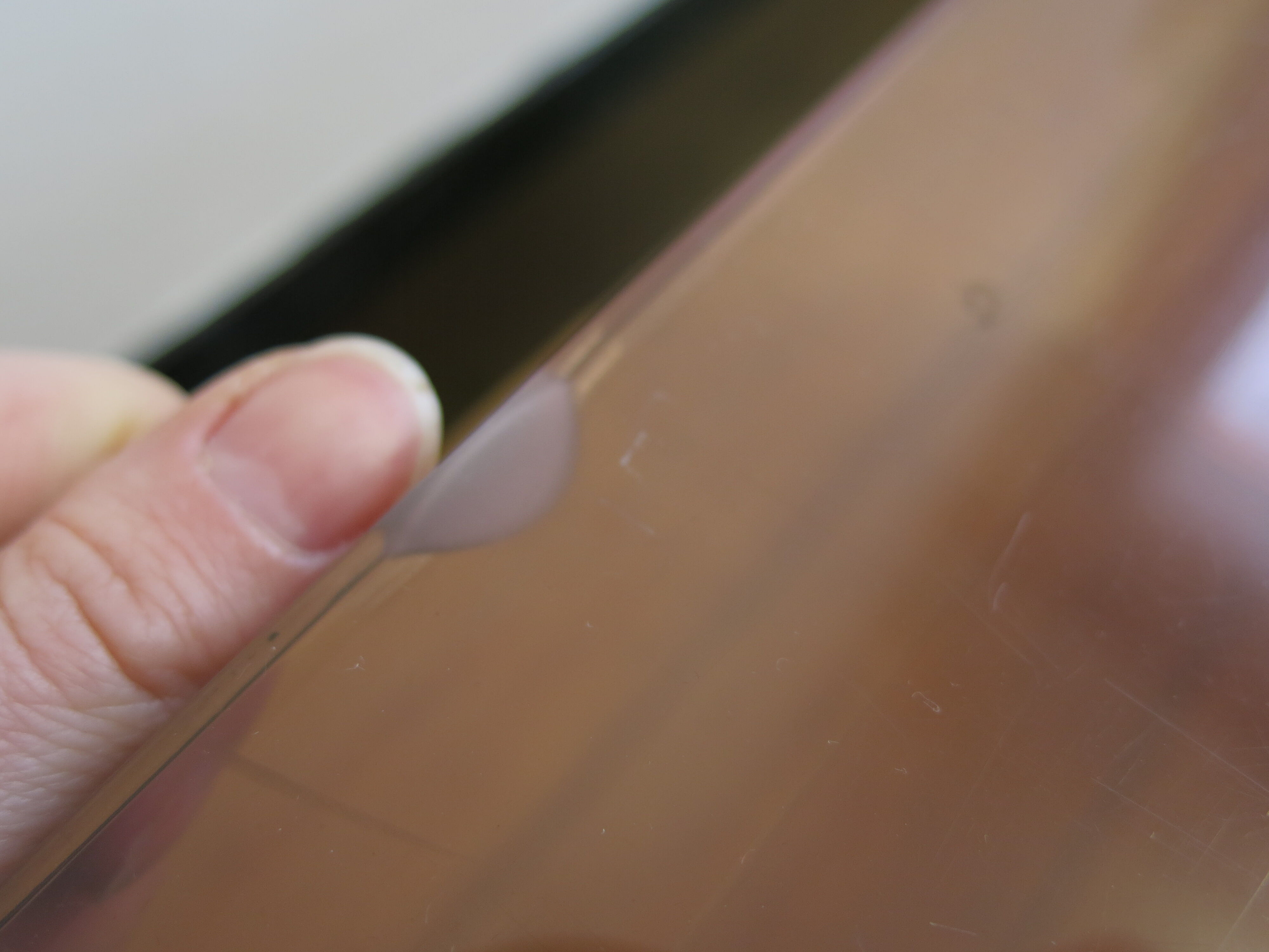 Plexi nesting tables by Michel Dumas