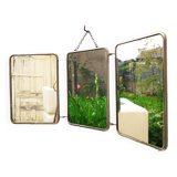 Vintage 50's triptych barber mirror