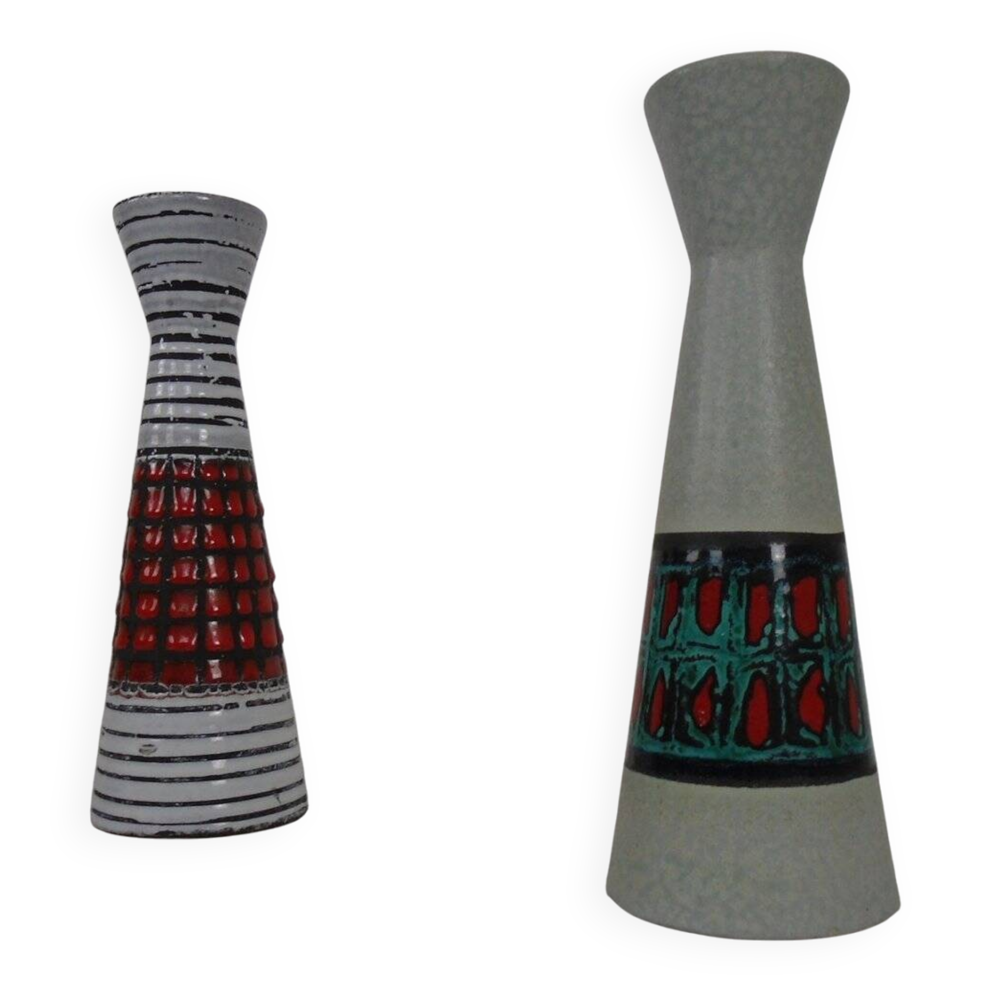 Ceramic vases by Heinz Siery for Scheurich, 1950s, set of 2.