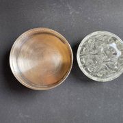 Pique-fleurs - Silver metal and glass