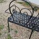 Beau banc de jardin en fer ancien