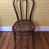 Fluted bistro chair in early 1900