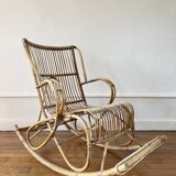 Vintage rattan rocking chair